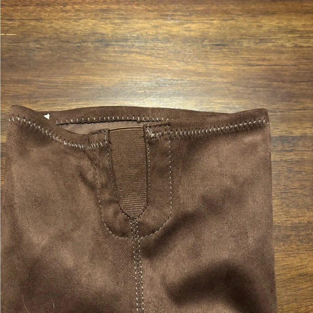 Marc Fisher Brown Suede Knee-High Boots New Without Box